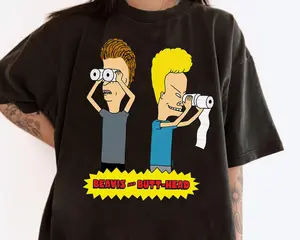 Retro 90s Cartoon Duo Throwback T-Shirt Funny Vintage Music TV Style Tee Nostalgia Graphic Shirt Teen Humor Classic 90s Outfit Unisex #tshirt #graphictee #90sfashion #retroshirt #vintagestyle #cartoontee #funnyshirt #nostalgia