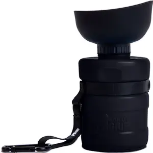 Gorilla Grip Dog Water Bottle, Portable Water Bowl Dispenser for Dogs,Leak Proof Pet Travel Squeeze Bottles, Food Grade Silicone, to Go Puppy Essentials, Hiking Camping Trip Accessories