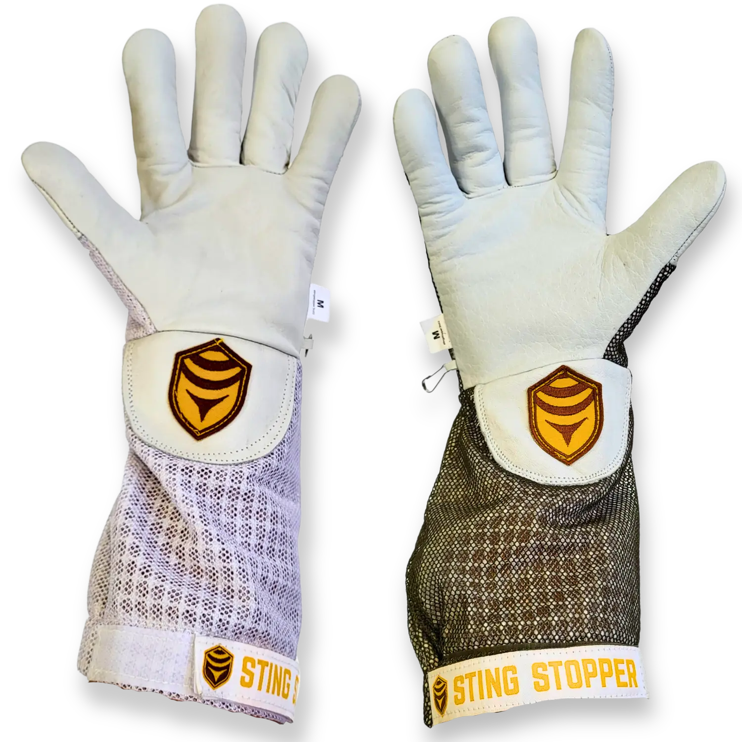 Unisex Ventilated Goat Skin Beekeeping Gloves for Adults - 1 Pair, Adjustable, Comfortable, Slip-On, Washable, Multi-Size (XS,S,2XL,3XL) - Home & Garden Beekeeping Supplies