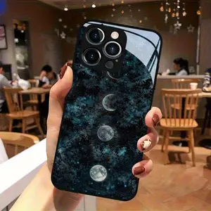 Moon Phases Phone Case | Anti-Smudge Matte Finish | Fits iPhone 17/16/15/14/13/12/11/7/8/X/SE | Trendy Celestial Gift