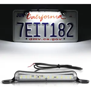 License Plate LED Light, Extremely Bright Assembly for Trailer UTV ATV Truck RV Boat, Xenon White(6000K)