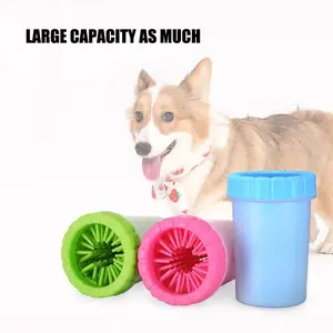 Automatic Pet Paw Wash Cup, Portable Dog Paw Cleaner with Gentle Silicone Bristles, Quick Clean Pet Supplies, Convenient Bathing Tool