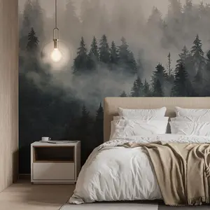 Forest Pattern Wallpaper, Self Adhesive Wall Sticker, Wall Decor for Home Living Room, Wallpaper for Bedroom, Home Decor Supplies, Decorative Wall Sticker