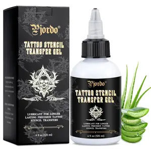 Artistic Expression Tattoo Stencil Transfer Gel for Stunning Designs, Easy Application for Body Art and DIY Tattoos, Aloe Vera Formula Suitable for All Skin Tones