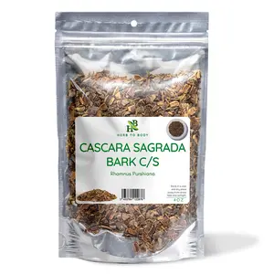 Herb To Body Premium Cascara Sagrada Bark C/S (Rhamnus Purshiana) - 4oz Spice Flavor