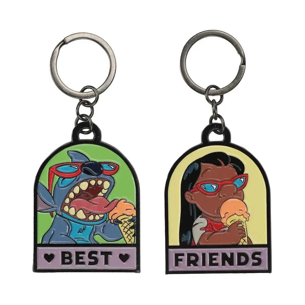 Lilo & Stitch Best Friends Stylish Keychain Set, Bag Accessory for Luggage & Bags
