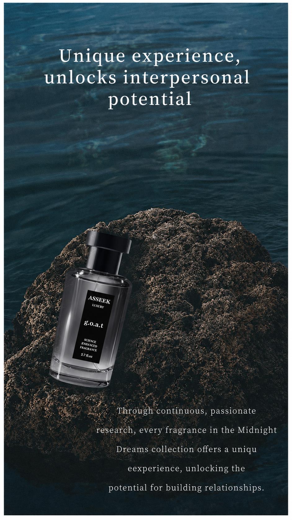 ASSEEK g.o.a.t Man Cologne,【2 pieces】 Long Lasting Men perfume,Men's cologne , Gift，ASSEEK Midnight Marine Man Cologne, Long Lasting Men perfume,Men's cologne , Gift，2.7oz（80ml） Spray