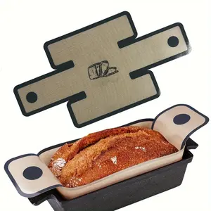 Large Non-Stick Silicone Baking Board & Bread Tray, Reusable Loaf Pizza Pastry Pan, Dishwasher Safe, High Temperature Resistant, Easy to Clean, Heat Resistant Bakeware