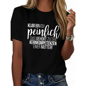 Soft Cotton Humorous Tee| Gift for Moms & German Language Lovers   y2k tops teen clothes