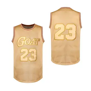 Men's Basketball Jersey #23 Round Neck Breathable Sports Shirt Team T-Shirt Fashionable Top Try Short Sleeves Essential Summer Basketball Jersey