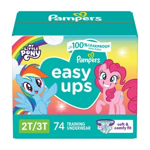 Pampers Easy Ups Girls' My Little Pony Disposable Training Underwear - 2T-3T - 74ct