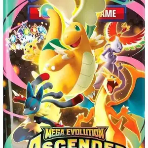 Ascended Hero's Booster Pack - Mega Evolution Trading Card Game - Featuring gengar & Other Pokémon