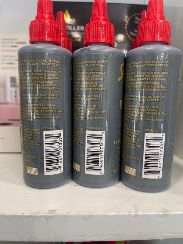 1 x Salon Pro Anti Fungus Hair Wig Extensions Bonding Glue 4oz - Black