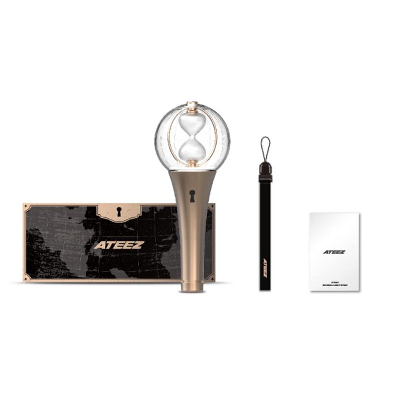ATEEZ Official Light Stick Ver.2 LIGHTINY | K-Pop Collectible Figure-Style Light, LED Display Piece, Hourglass Globe Design, Concert Cheering Tool & Shelf Decor