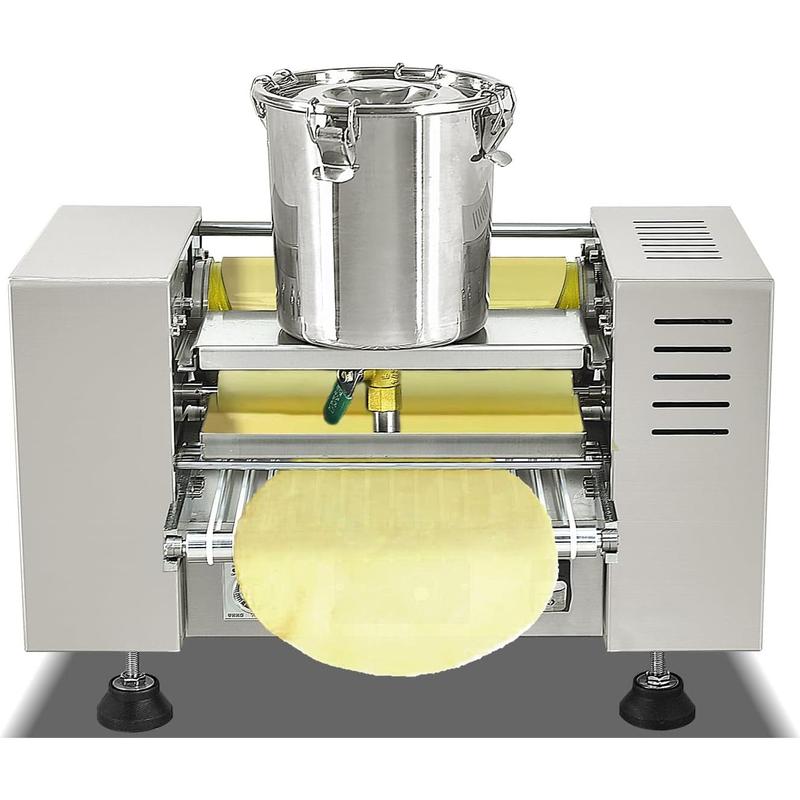 Kolice Commercial Automatic Mille Crepe Cake Making Machine, Egg Skin Crepe Machine, Thousand Layers Cake Skin Maker-Crepe Dia.: 10”, Crepe Thickness: 0.016” to 0.047”
