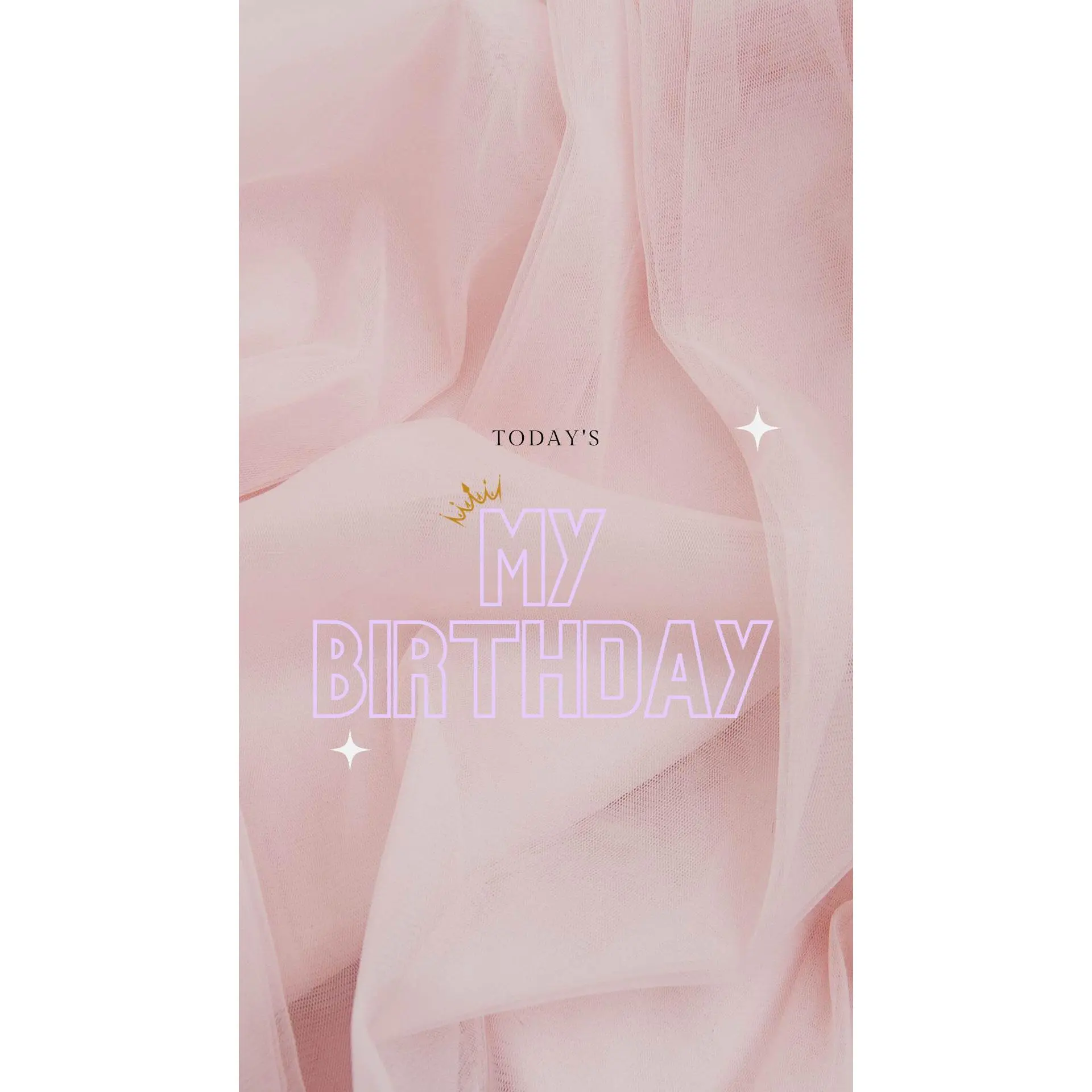 Today's My Birthday Poster/Digital Print Colorful Decor