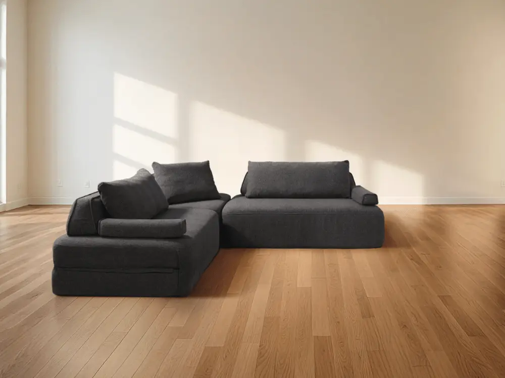 Cushie 4 Seater L-Shaped Modular Sectional Sleeper Sofa