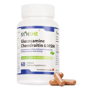 SYNSHE Glucosamine Chondroitin MSM, Triple Strength Joint Support Supplement for Knee, Back & Joint Pain Relief, Cartilage Repair & Mobility