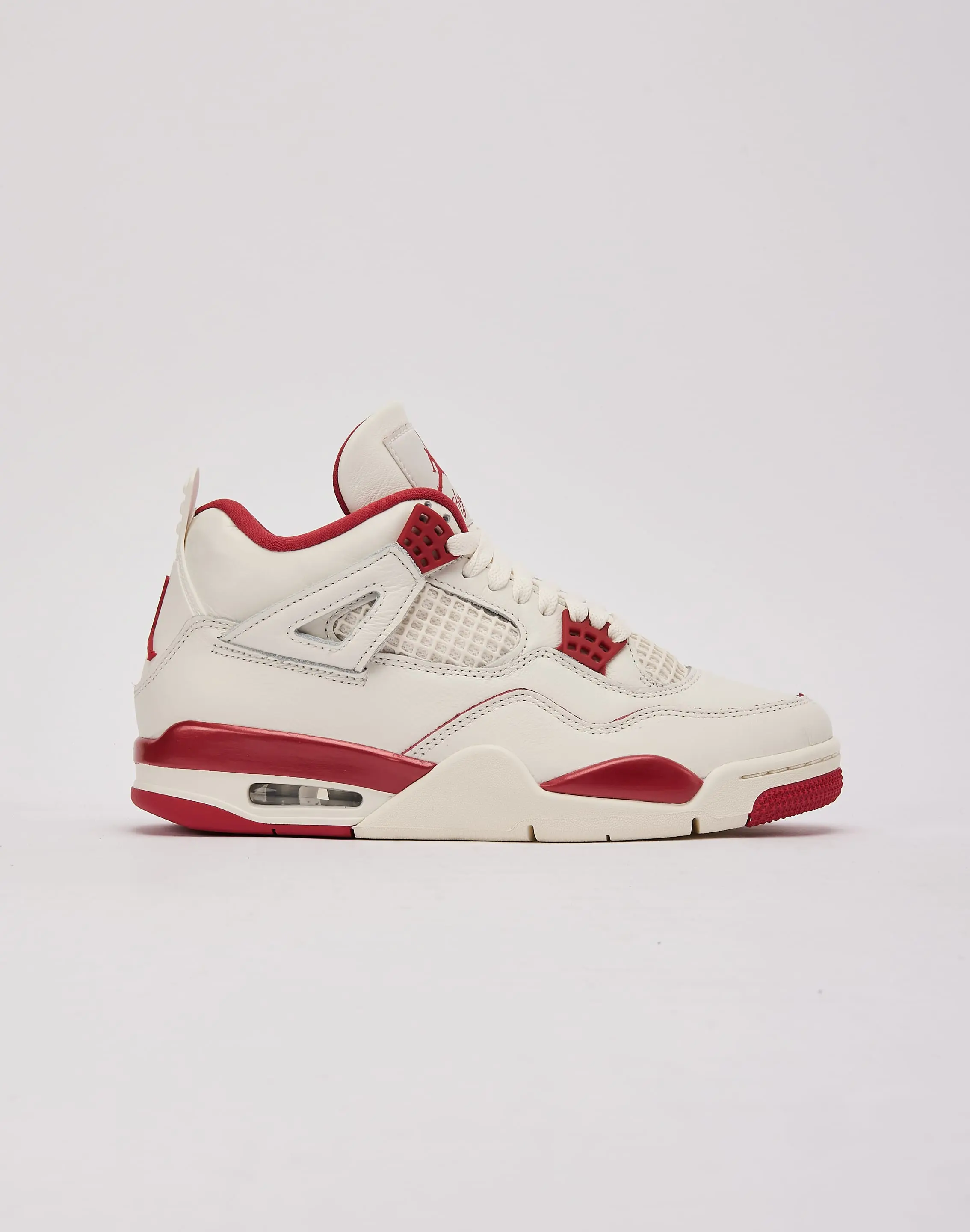 Womens Jordan Air Jordan 4 Retro 'Pale Ivory and Tough Red'
