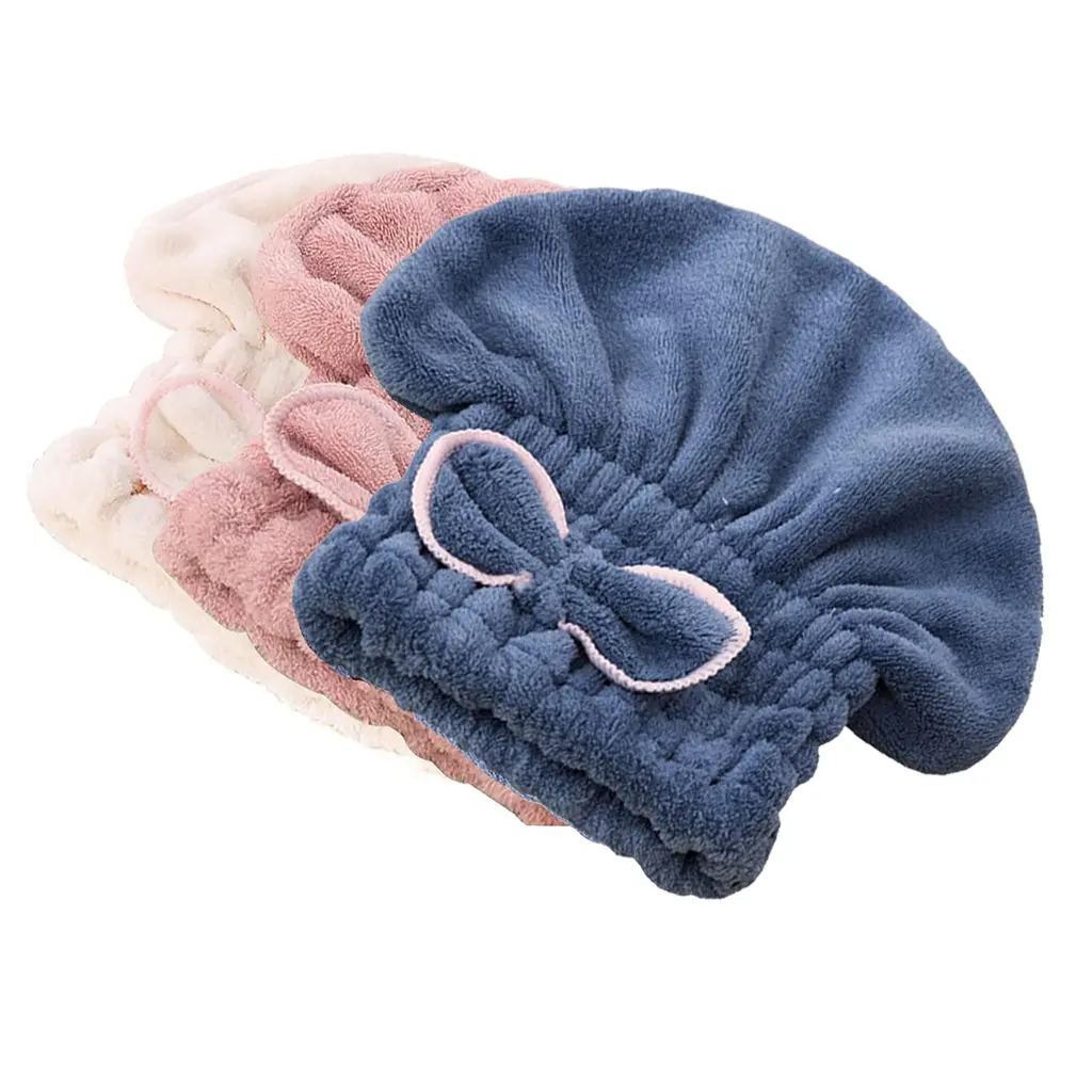 Microfiber Hair Towel Caps, Extrame Soft & Ultra Absorbent, Fast Drying Hair Drying Caps Towel Turban Wrap for Wet Hair Women Light Shiny SpringStatements