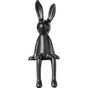 Ceramic Bunny Art Figurine Minimal Home Decor for Living Room & Cabinet  Modern Design