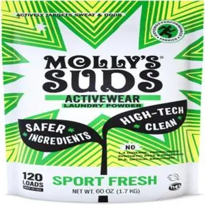 Active wear laundry detergent extra strength sport laundry powder stain fighting for performance fabrics and sensitive skin 120 loads