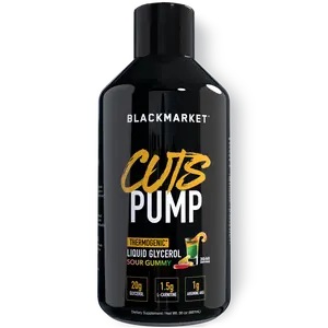 BlackMarket Labs Cuts Pump – Caffeine-Free Liquid Glycerol & L-Carnitine Shot – Boosts Metabolism, Endurance & Muscle Hydration – Stimulant-Free – 30/60 Servings