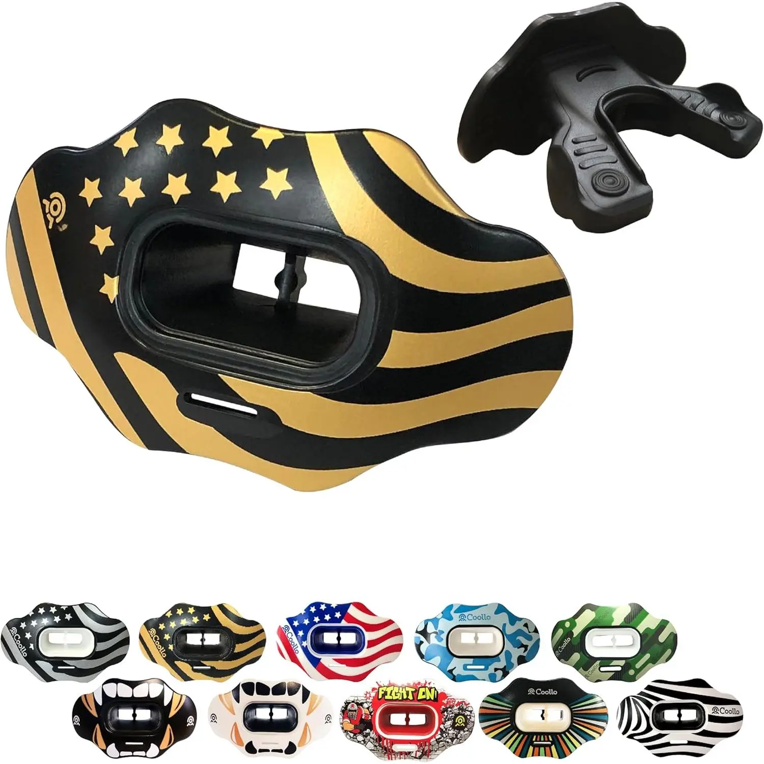 Football Mouth Guard Lip Guard MAXX/Might Football and High Impact Sports Lip Protector for Adults & Youth (Strap Included)