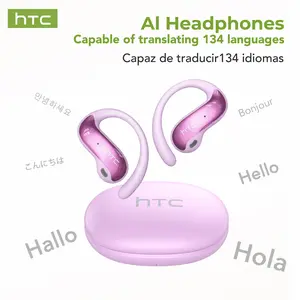 HTC NE19 AI Translation Earbuds Open Ear Wireless Headphones 134 Languages Translatable Bluetooth Smart Earphones