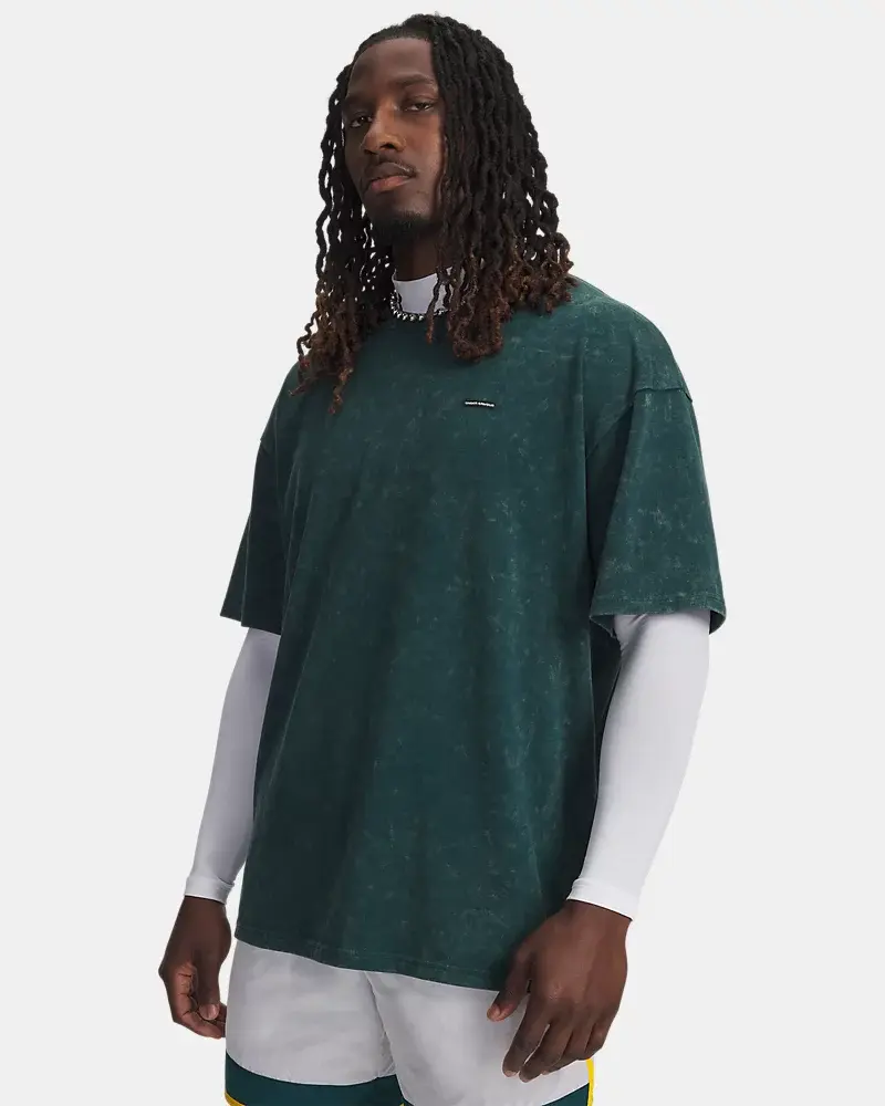 Under Armour Heavyweight Logo Wash Men's Oversized Short Sleeve