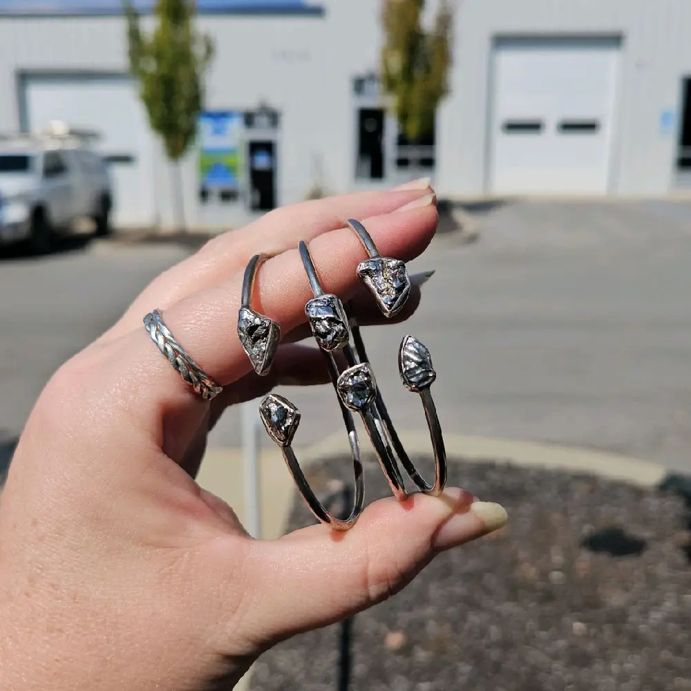 Meteorite Bracelet - Sterling Silver