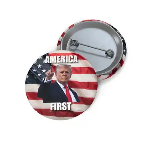 America First Trump Pin Button, America Flag & Mix Trump Pin Gifts