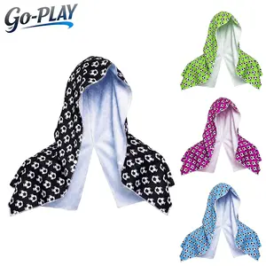2 Pack Cooling Hooded Towel | Quick Dry Microfiber | For Soccer Sports Fitness Camping Cycling