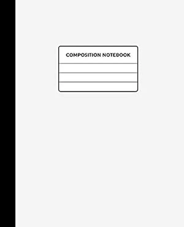 Composition Notebook: Wide Ruled School Subject Composition Notebook for Kids & Teens | 100 Pages | 7.5 x 9.25 | White