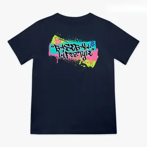 Graffiti Crown Lightweight Tee - Navy
