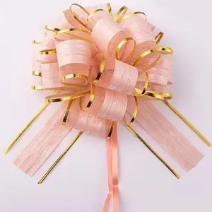 6pcs 6 Inches Diameter Pull Bows Ribbon for Gift Wrapping Wedding Gift Baskets Birthday Party Valentine's Day