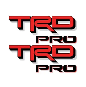 TRD Pro Decals for New Toyota Tacoma Replacement Stickers / Red