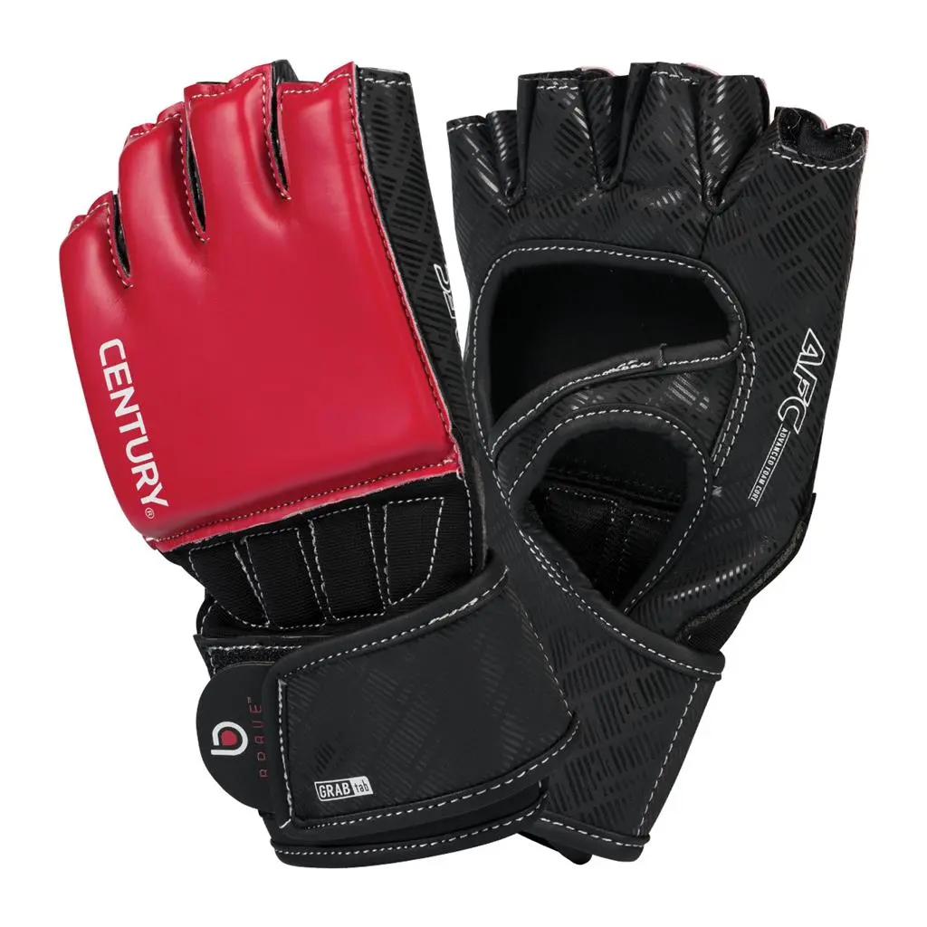 Brave Open Palm Training Gloves - Black-Red, Sports & Outdoor Accessories for Athletic Use, Hand Gloves