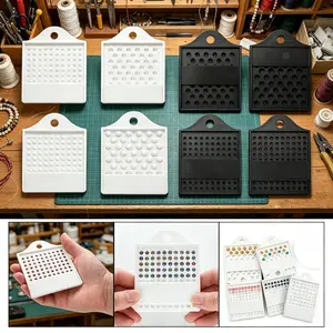 Universal 4-Piece Jewelry Beading Board Set (3/4/6/8mm Bead Sorter) — Suitable for Jewelry Making Trays, Bead Counters, Beading & Production Tools, Boards, Mats, and Trays — Quickly Count Bead Quantities