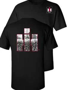 Professional Case IH Farm Scene T-Shirt, International Harvester Logo Tee, Men's Graphic Shirt, 100% Cotton Unisex Tee Made in USA - Ready to Ship