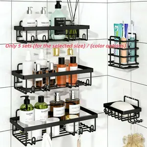 No-Drill Bathroom Shelf, Space-Saving Storage Solution, Perfect for Toiletries & Cosmetics, Easy Installation, Durable Design