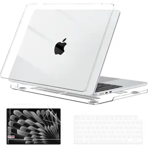 Compatible with MacBook Air 15 inch Case 2025 2024 2023 M4 M3 M2 A3241 A3114 A2941, Laptop Hard Shell Cover with Screen Protector + Keyboard Cover for MacBook Air 15.3" -  Clear