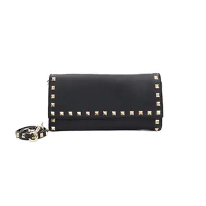 Pre-owned Valentino Leather Mini Bags Hobo Mettal Studded JM SK074