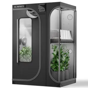 CLOUDLAB 743D, 2-in-1 Advance Grow Tent 4x3, Thickest Poles and Canvas 48" x 36" x 72"