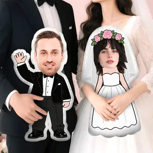 Custom Face Photo Pillow – Funny Groomsmen Gift – 3D Face Cushion – Personalized Picture Pillow – Bachelorette Party Prop – Unique Wedding Gift