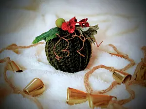 Hand crocheted Christmas ornaments
