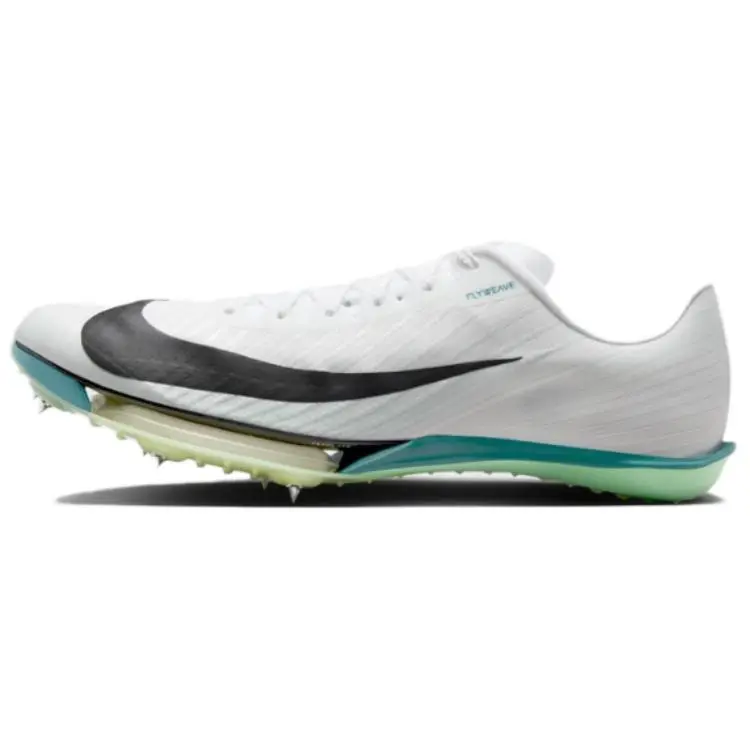 NIKE Air Zoom Maxfly 2 Mesh Running Sneaker in White Bright Spruce, Lightweight & Breathable for Daily Training and Races