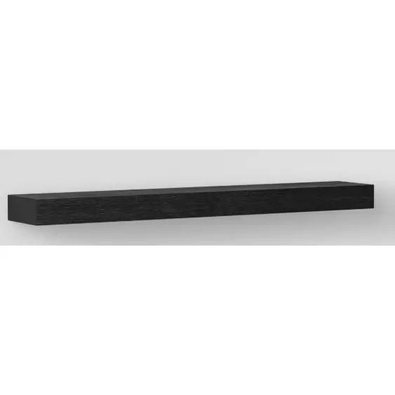 36" Floating Wood Shelf Black - Threshold™: Modern Storage, Wall Mount, Holds 33lbs SHOWROOM ITEM