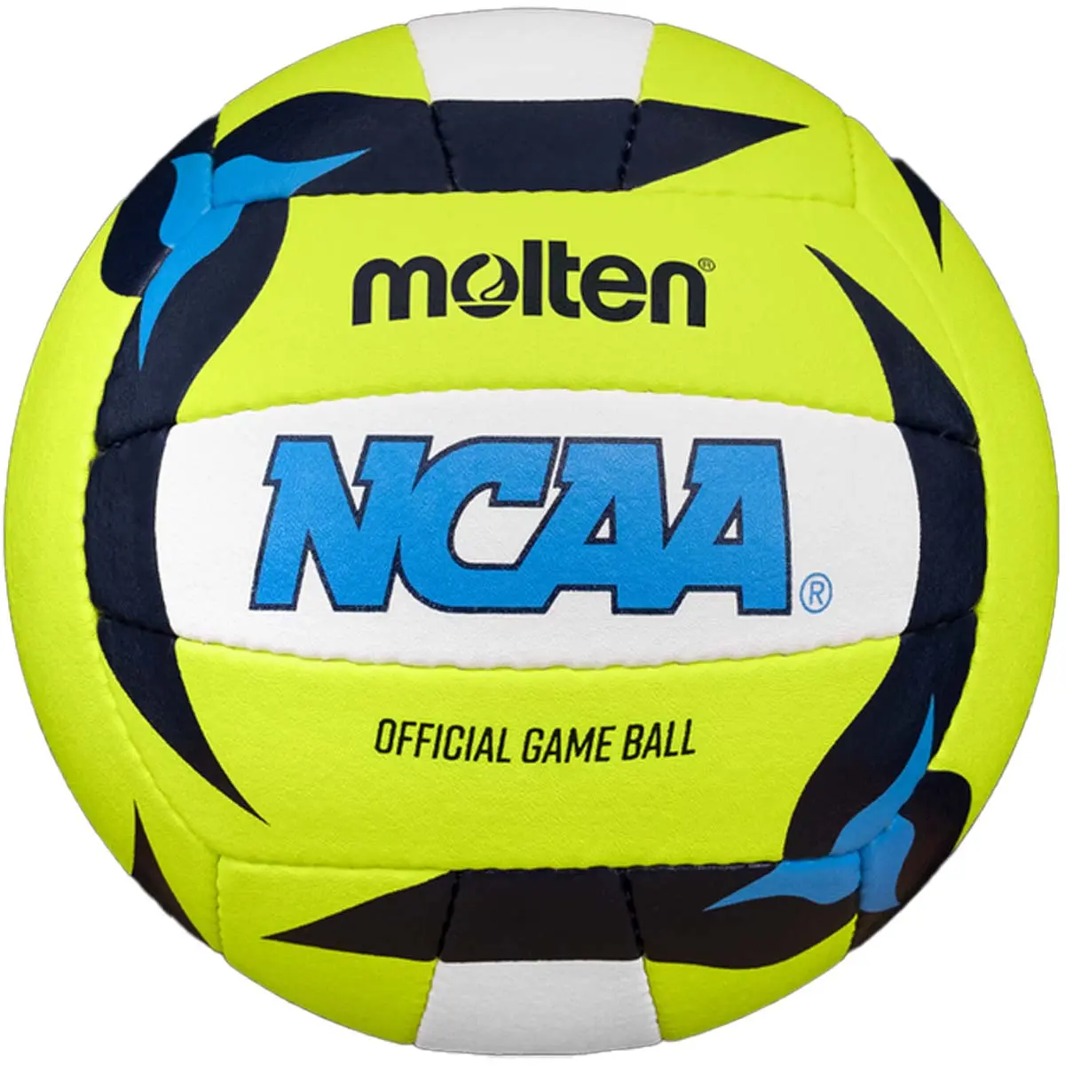 Molten BV5005-N Official Regulation Size & Weight Beach Volleyball, Hand-Stitched Polyurethane Cover, Water-Resistant for Outdoor Play, Standard Ball
