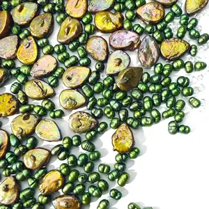 L568]Natural Pearl Treasure DIY Beads DIY Charms Set